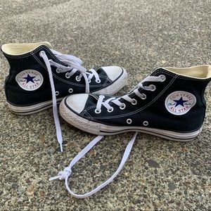black high top converse